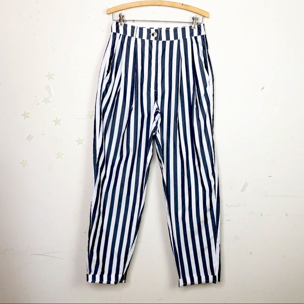 Urban outfitters gray and white striped pants
